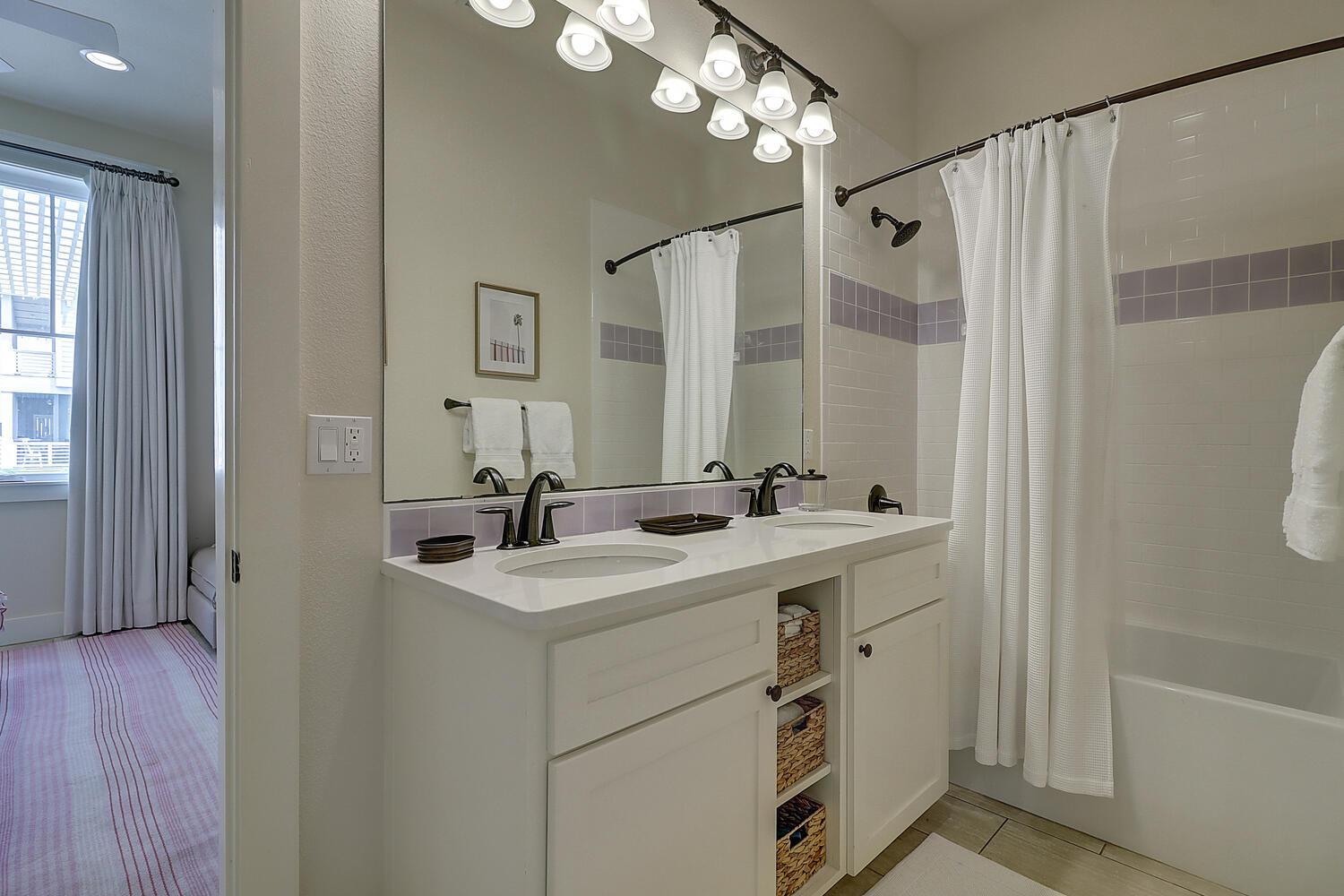 Shared Bathroom, King Bedroom  Bunk Room, 1st Floor