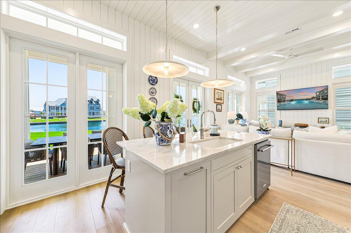 With lakeside views.