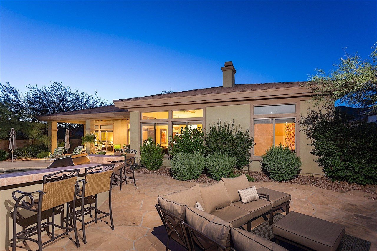 Outdoor dining area