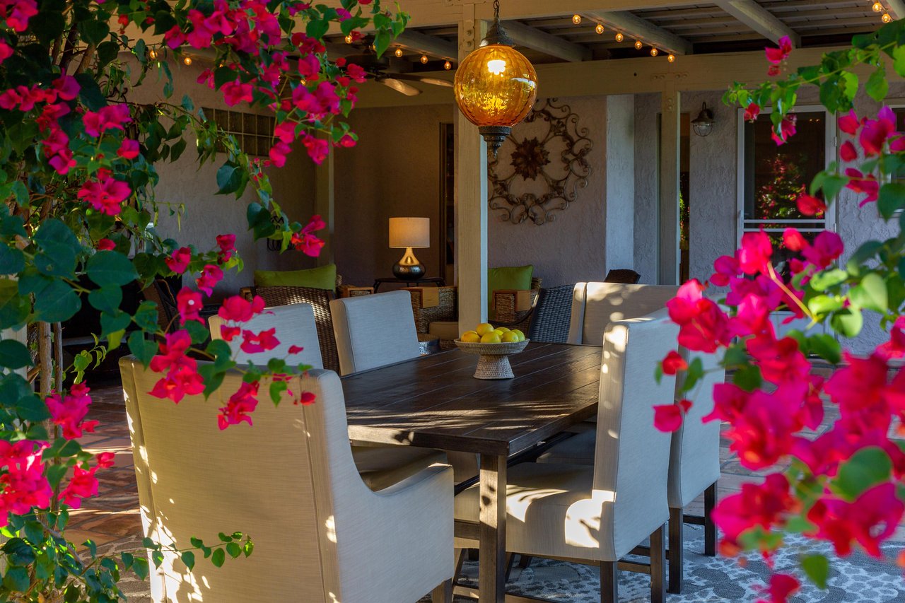 Covered outdoor dining