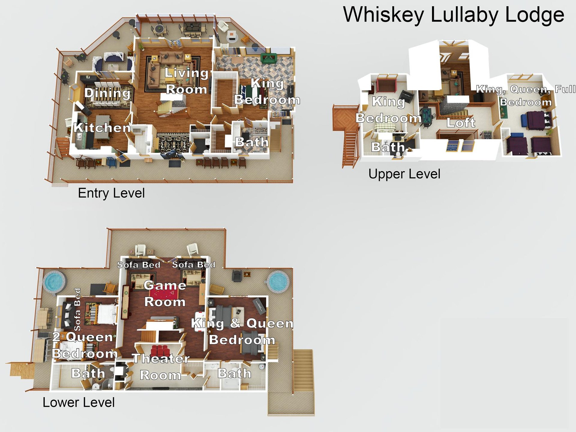 Whiskey Lullaby Lodge Floor Plan