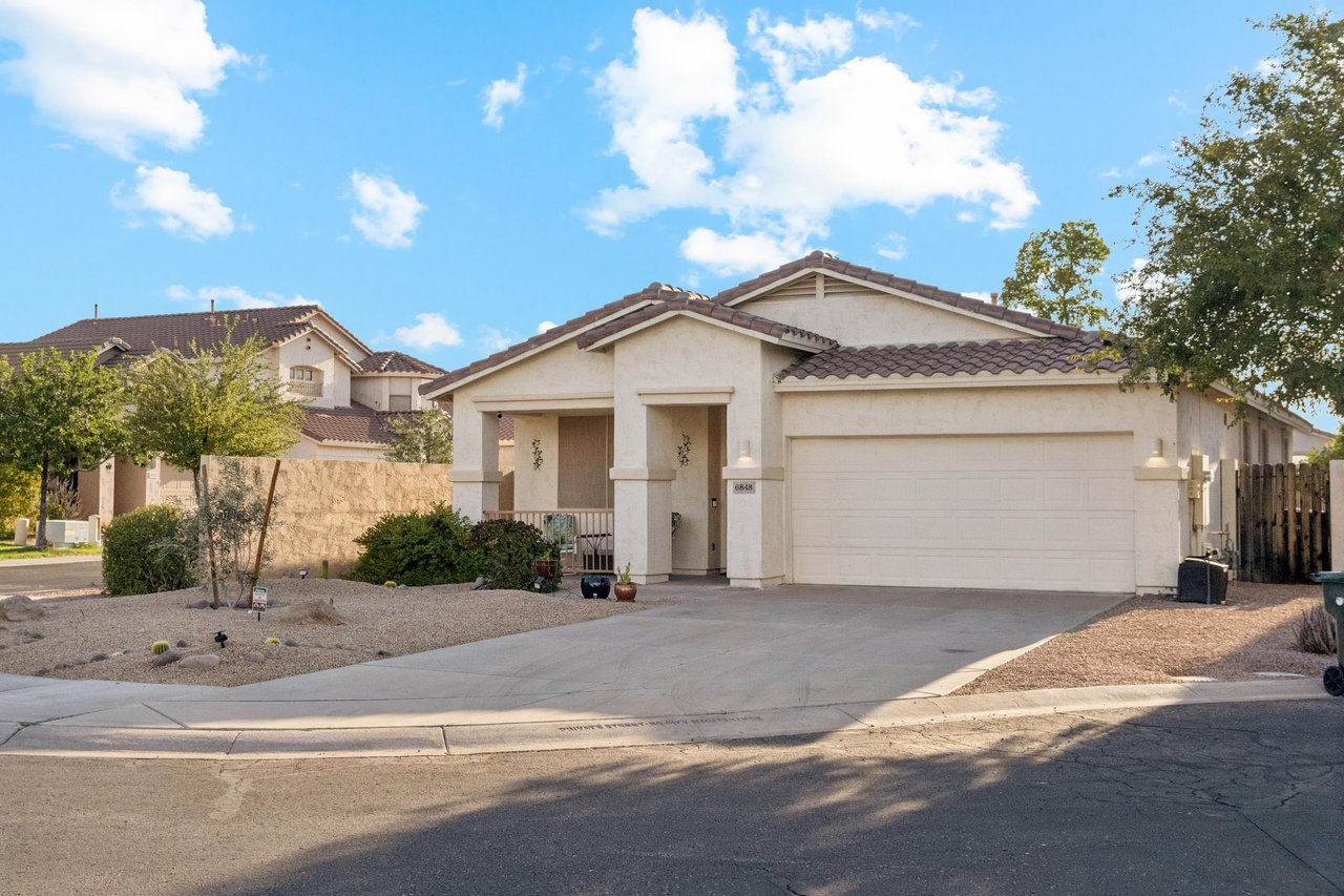 Two Car Garage with long Driveway