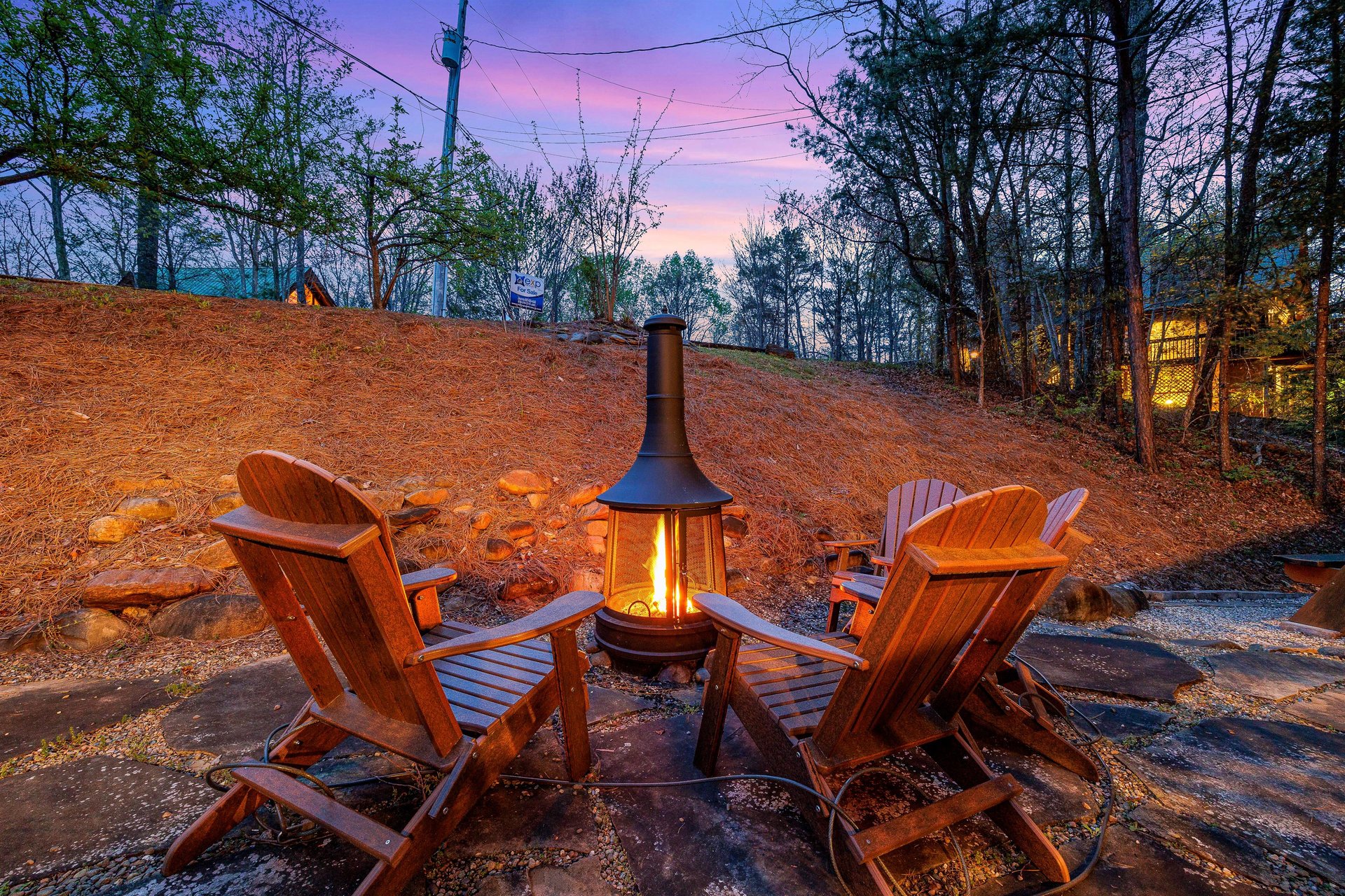 Firepit with seating
