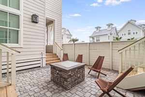 Private Outdoor Seating with Fire Pit