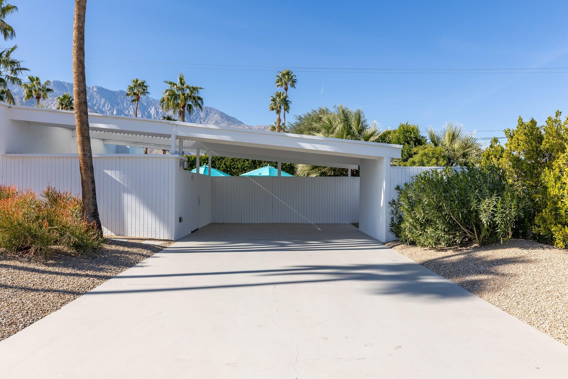 Shaded carport