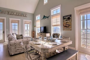 Dining Area With Side Balcony Access