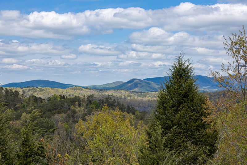 View from deck at Mountain Laurel Lodge, a 4 bedroom cabin rental located in Pigeon Forge