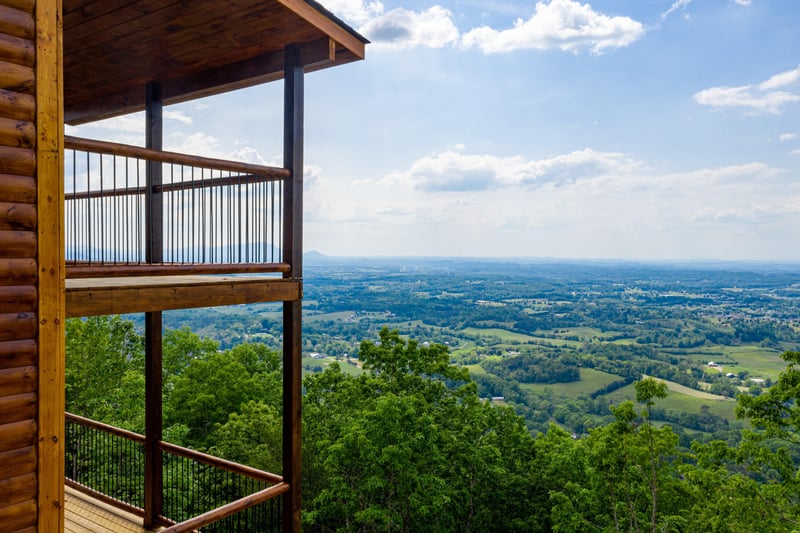 View from 4 States View cabin