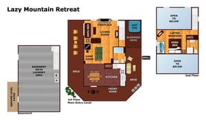 Lazy Mountain Retreat layout