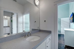 2nd Floor Bunk Vanity in Shared Bathroom