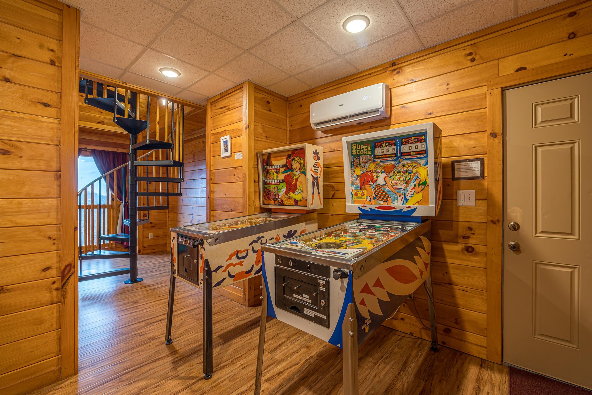 Pinball Machines at Eagles Sunrise, a 2 bedroom cabin rental located in Pigeon Forge