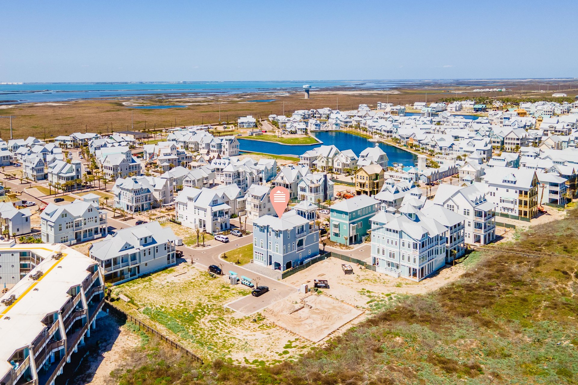 Holiday House, Aerial View