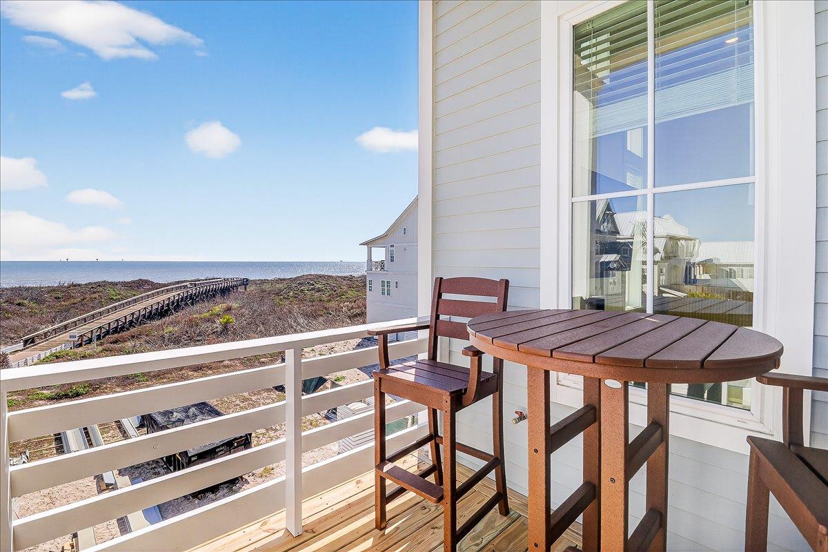 Gulf Facing Balcony off Kitchen