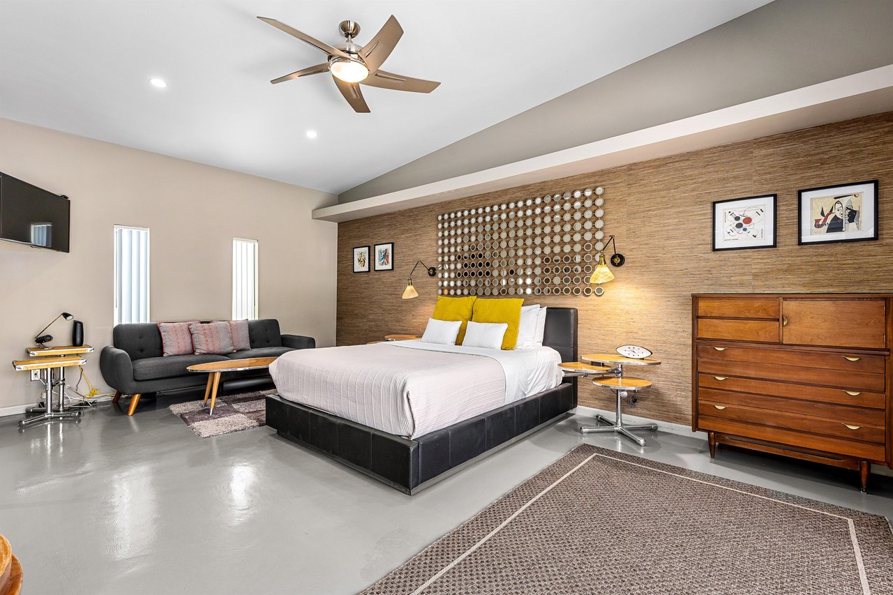 Cozy and spacious bedroom with queen size bed