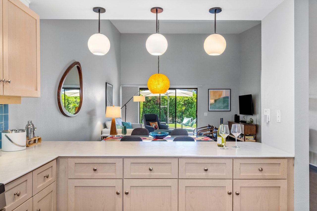 Stainless steel appliances, plenty of counter space, and cooking essentials.