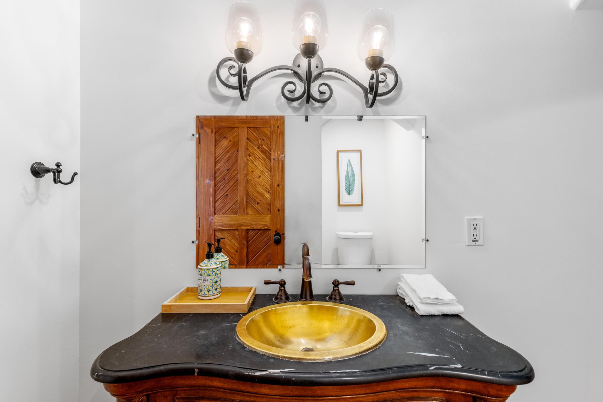 Beautiful guest bathroom vanity