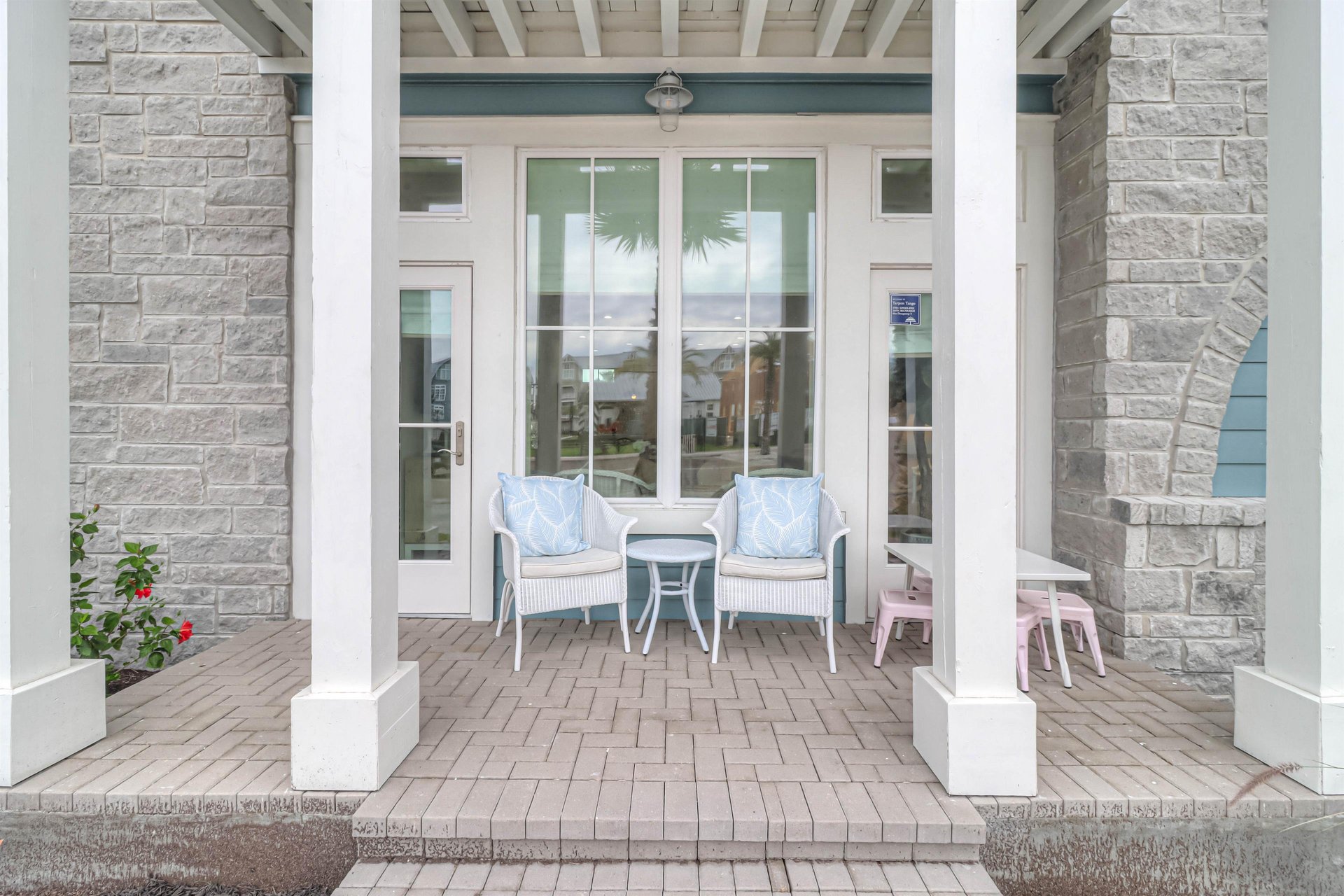 Patio Seating with Town Center Views