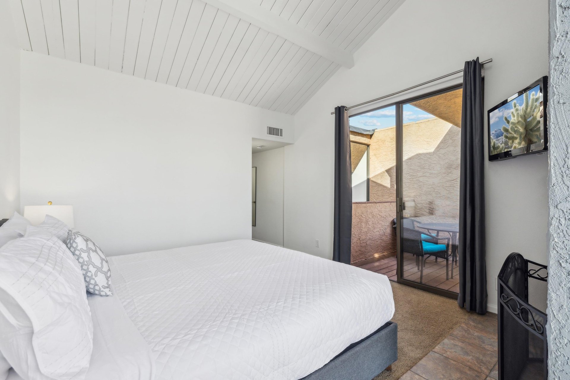 Private Patio access in the Main Bedroom