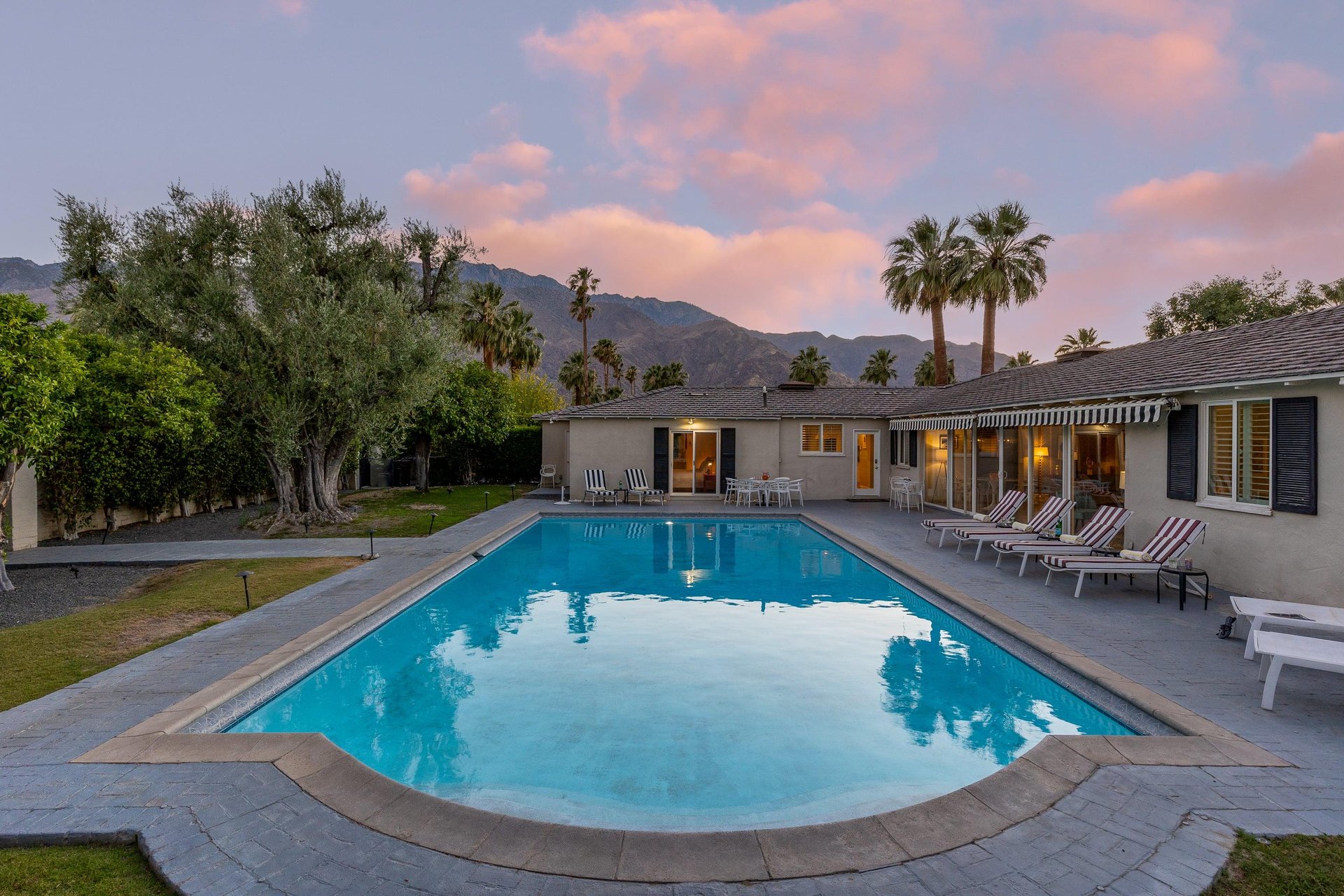 Sunsets by the pool