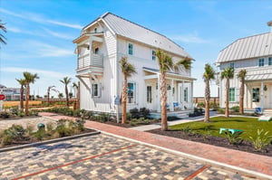 Front of home with parking