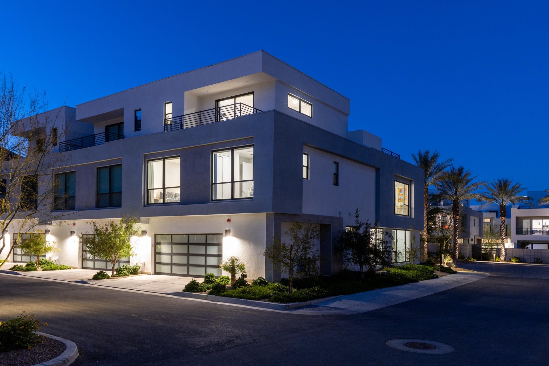 Modern threestory property