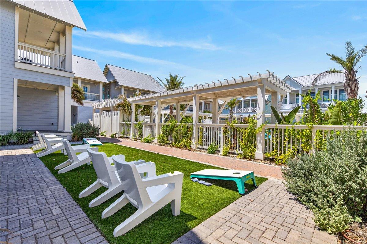 Communal Lawn games, Glow Pool and Fitness Center
