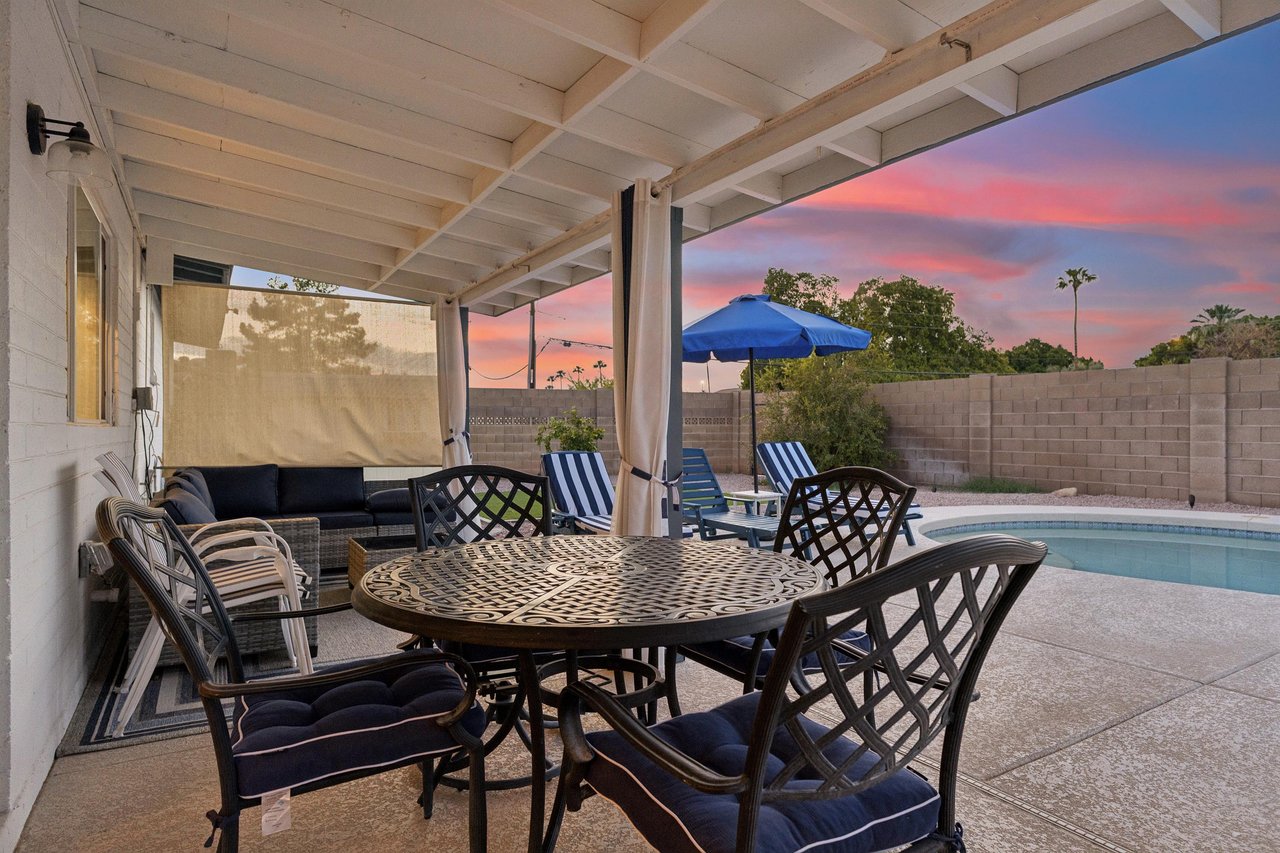 Outdoor dining.