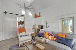 Living Area With Sleeper Sofa  Wet Bar, 3rd Floor