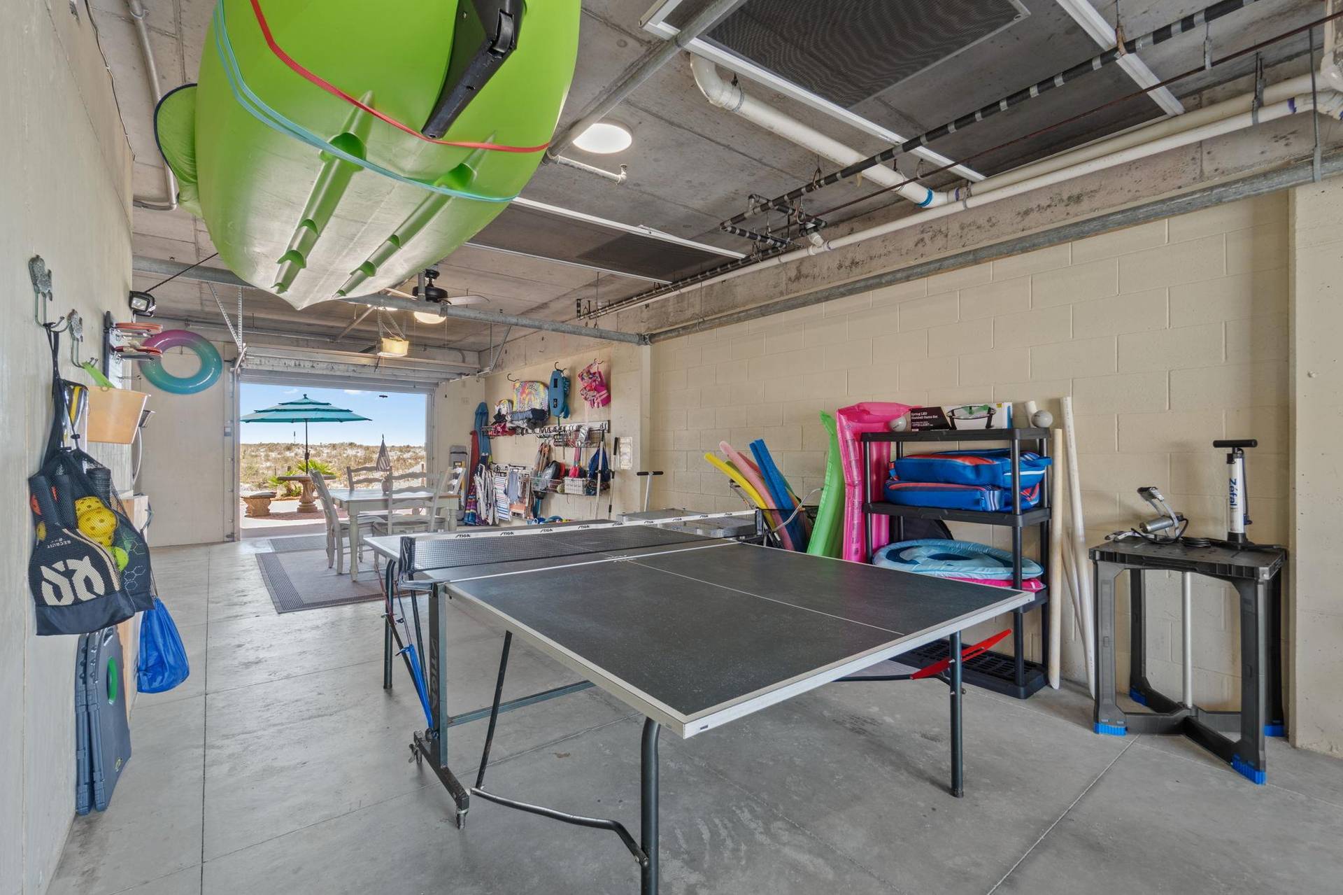 Garage Ping Pong Table