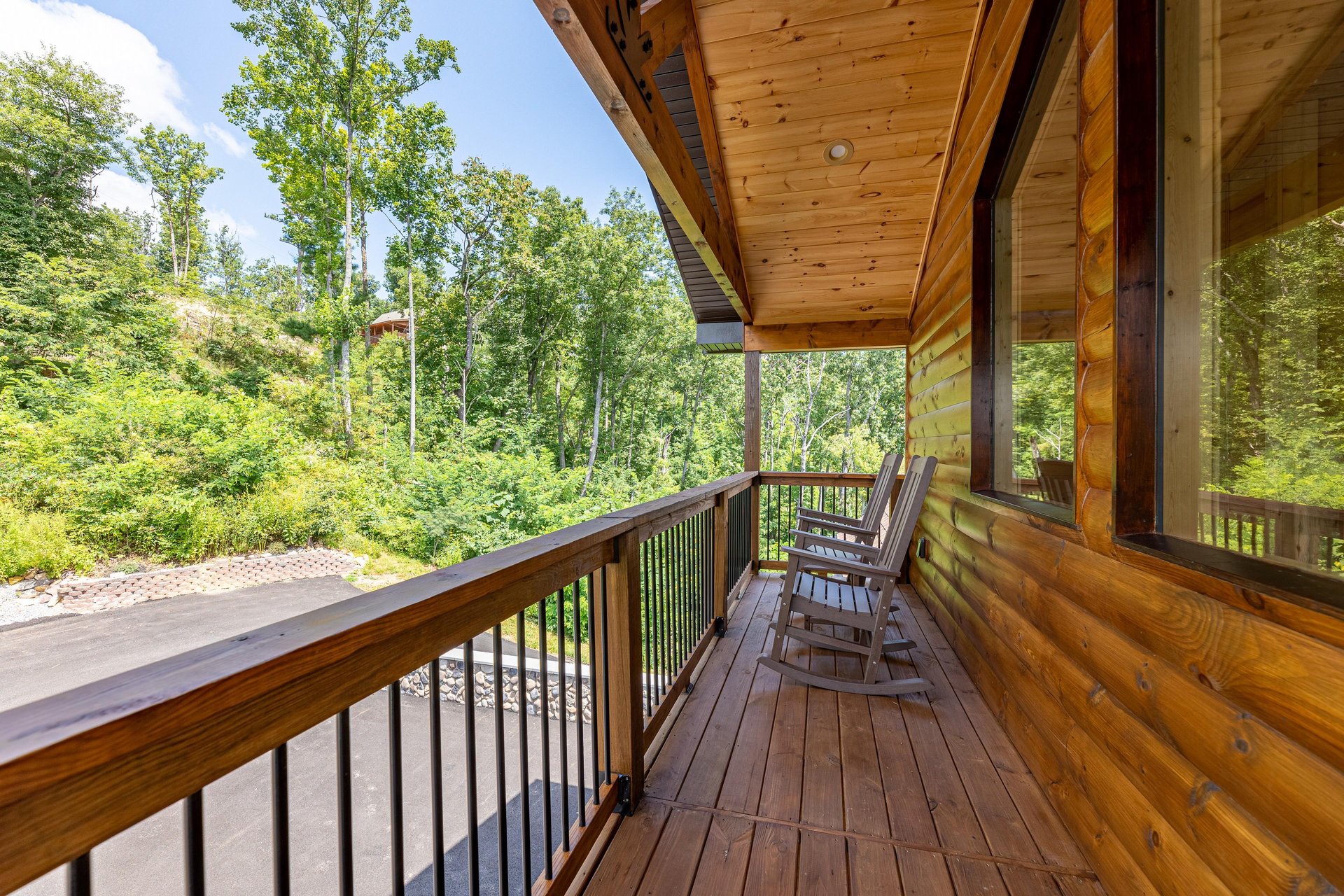 Rocking chairs on deck