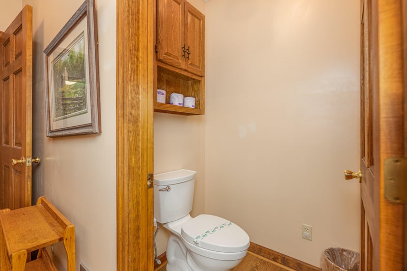 Bathroom at Cubs Crib, a 3 bedroom cabin rental located in Gatlinburg