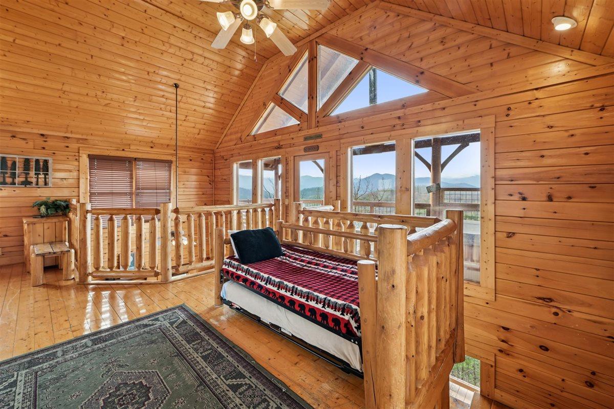 Upstairs King Bedroom with Twin Trundle Bed