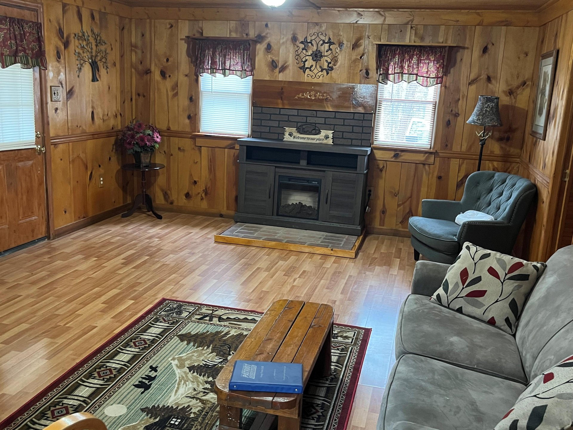 New Fireplace at Heavenly Hideaway, a 2 bedroom cabin rental in Gatlinburg