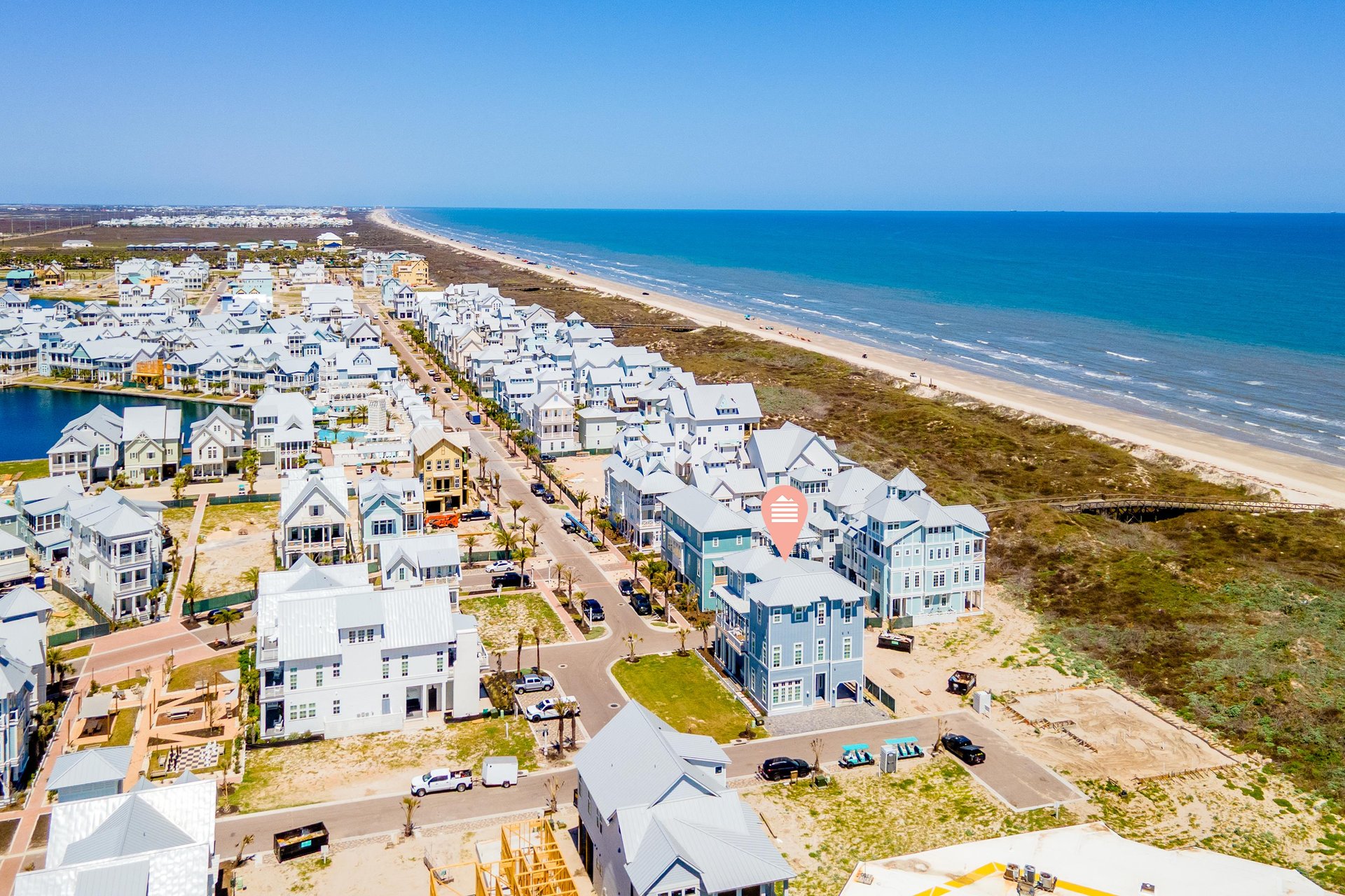 Holiday House, Aerial View