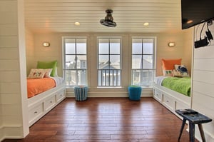 Third Floor Bunkroom—Two Twins with Trundles