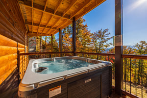 lower level outdoor hot tub
