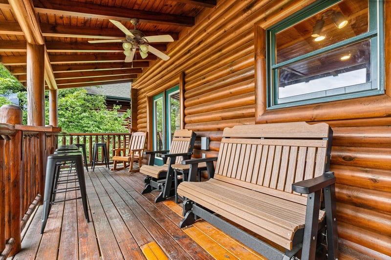 entry level back porch seating