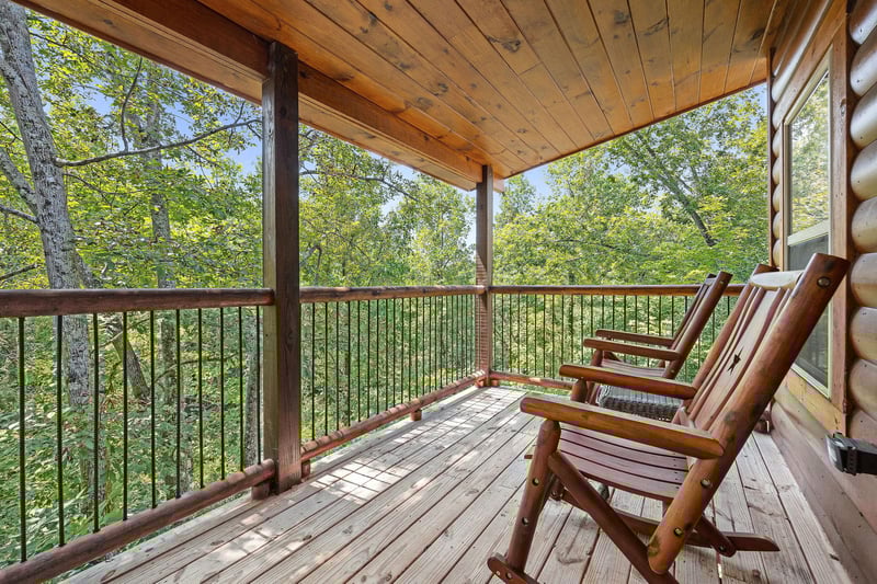 balcony on upper level