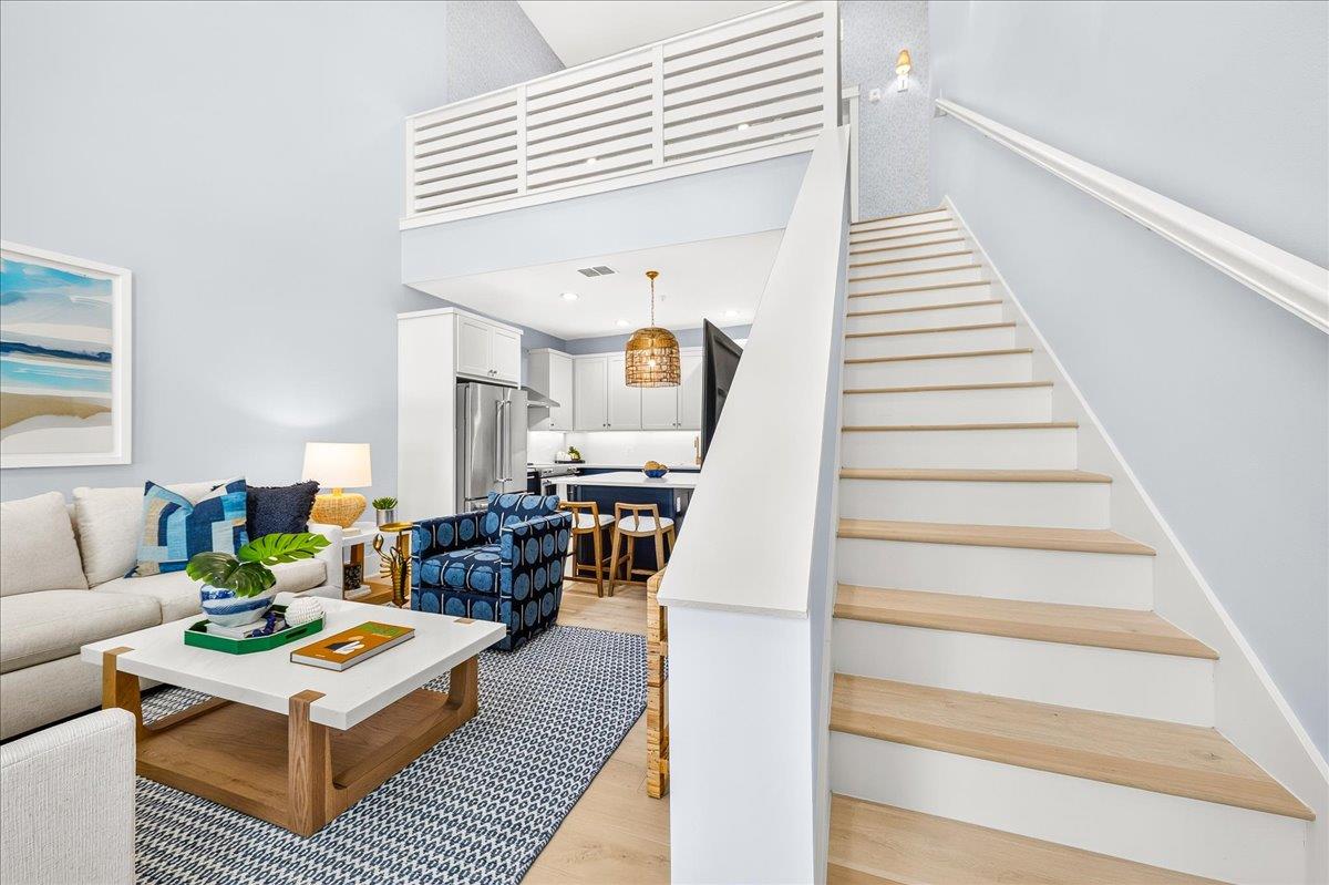 Stairs leading to loft