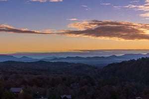 Sunset view from the Deck