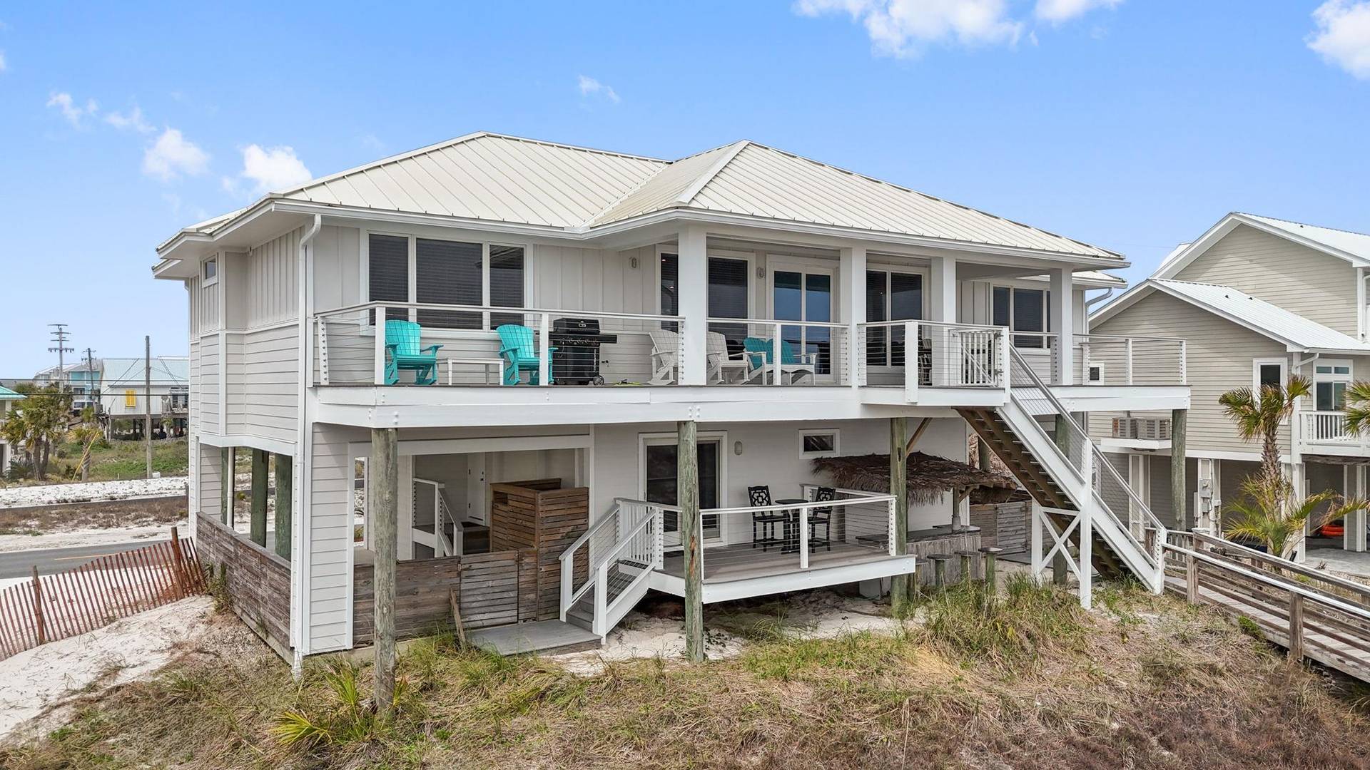 Rear Of Home