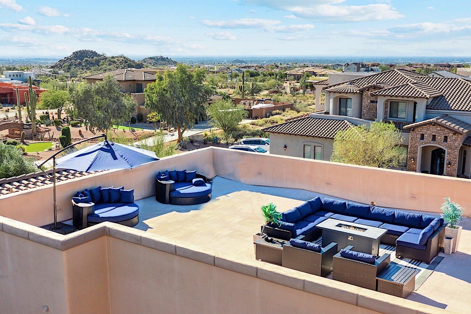 Rooftop patio