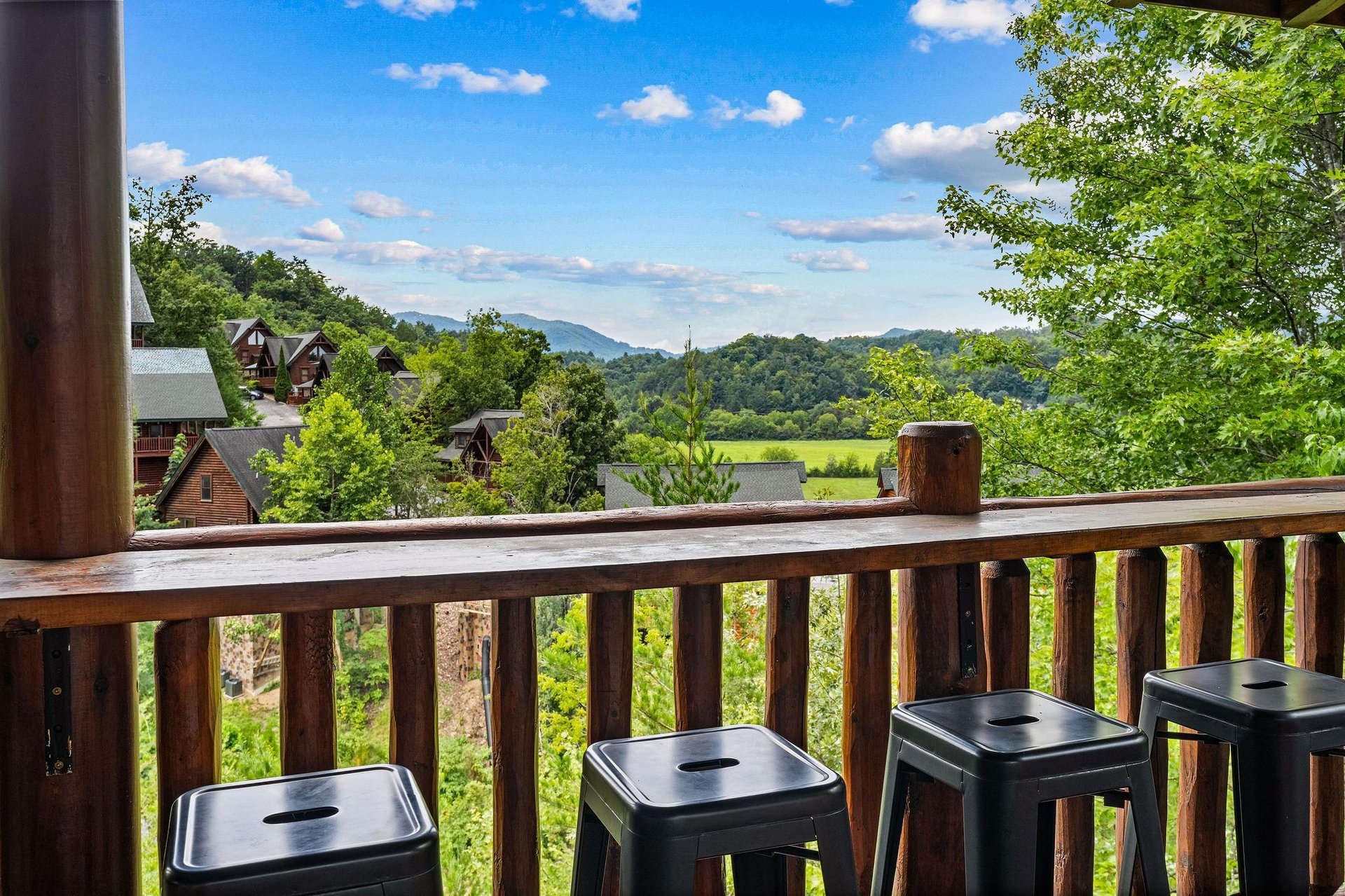 views from entry level back porch