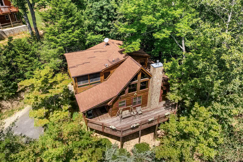 Aerial view of Alpine Romance
