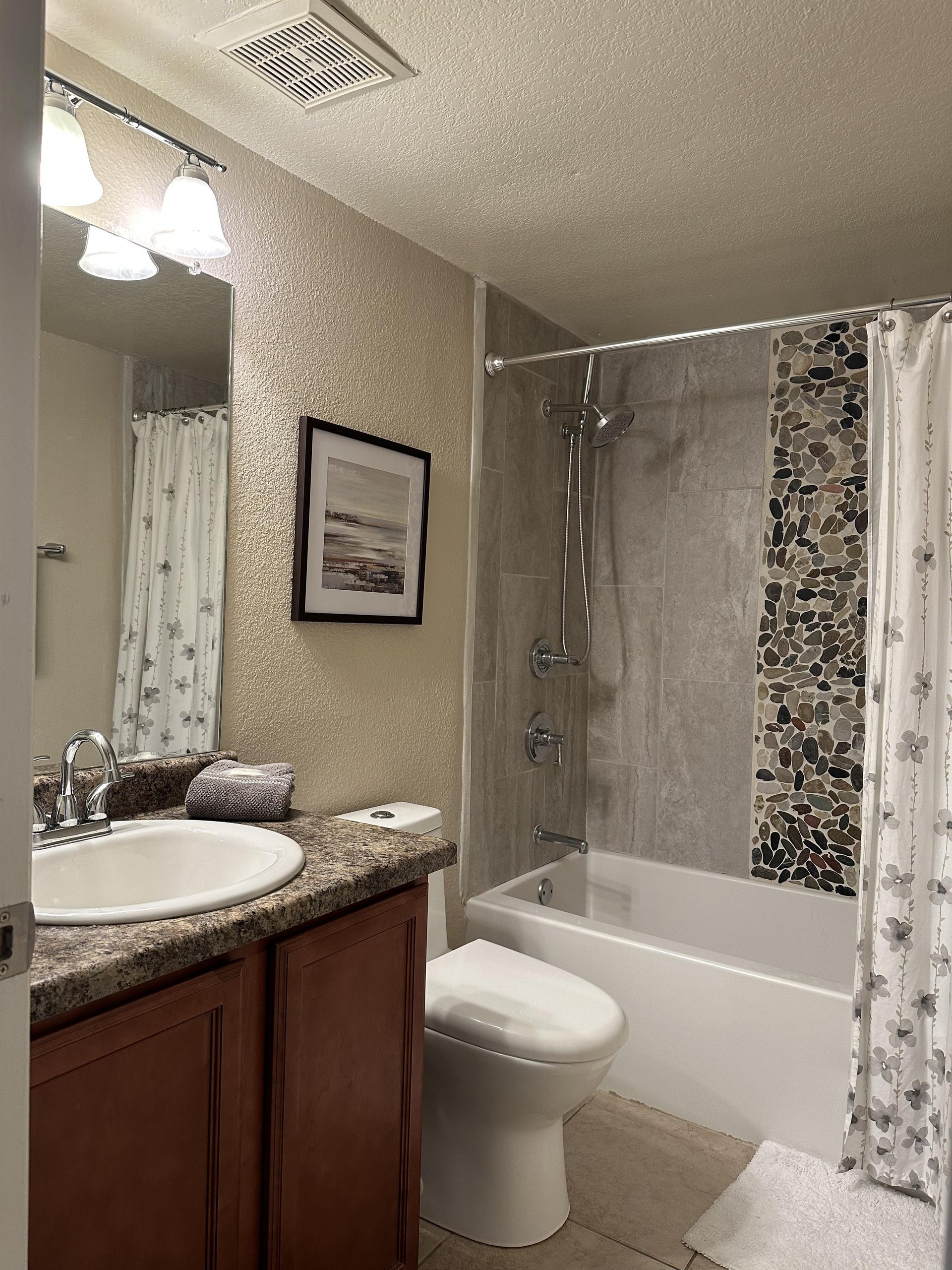 Tiled Bathshower combo