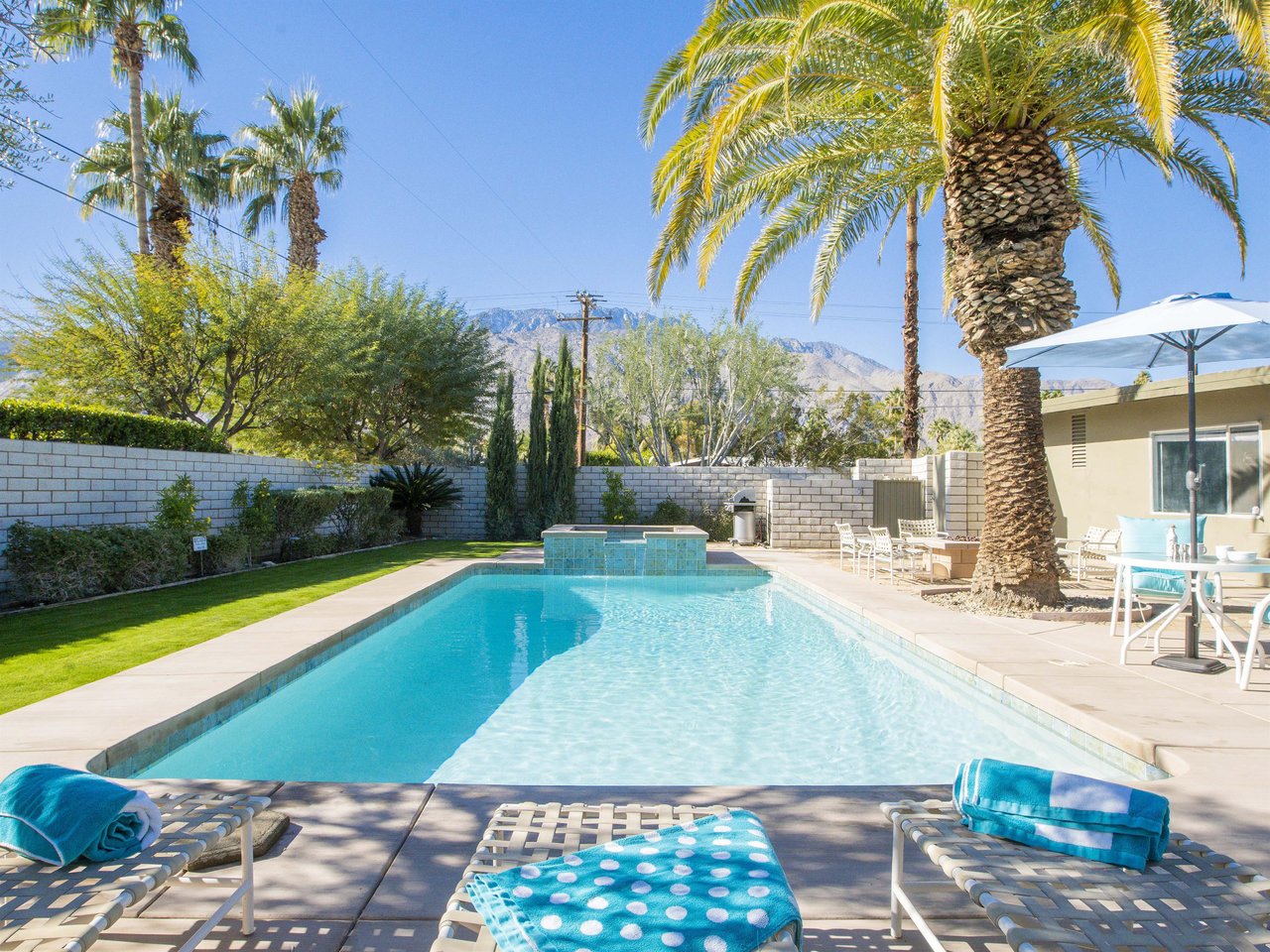 Dive into the pool at any time of the day or night