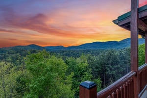 View from Mountain Bliss cabin