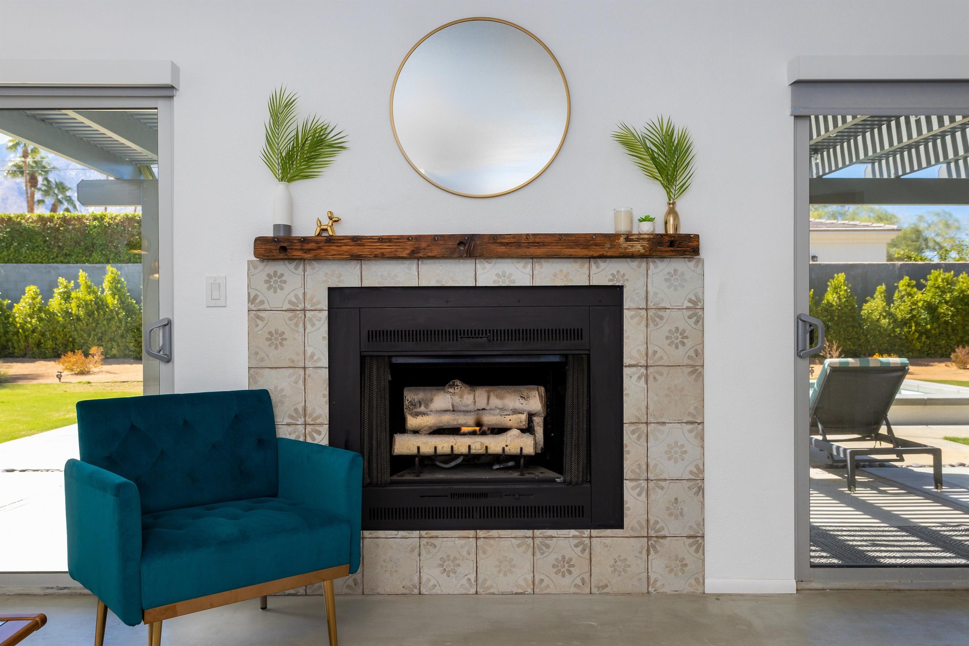 Cozy up to the fire