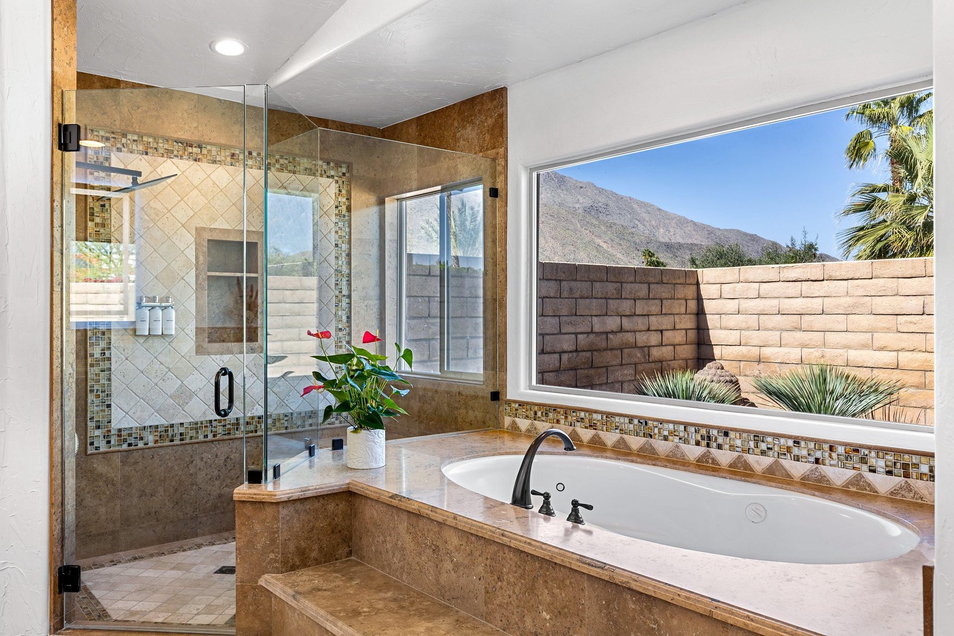 Soak in the luxurious spa