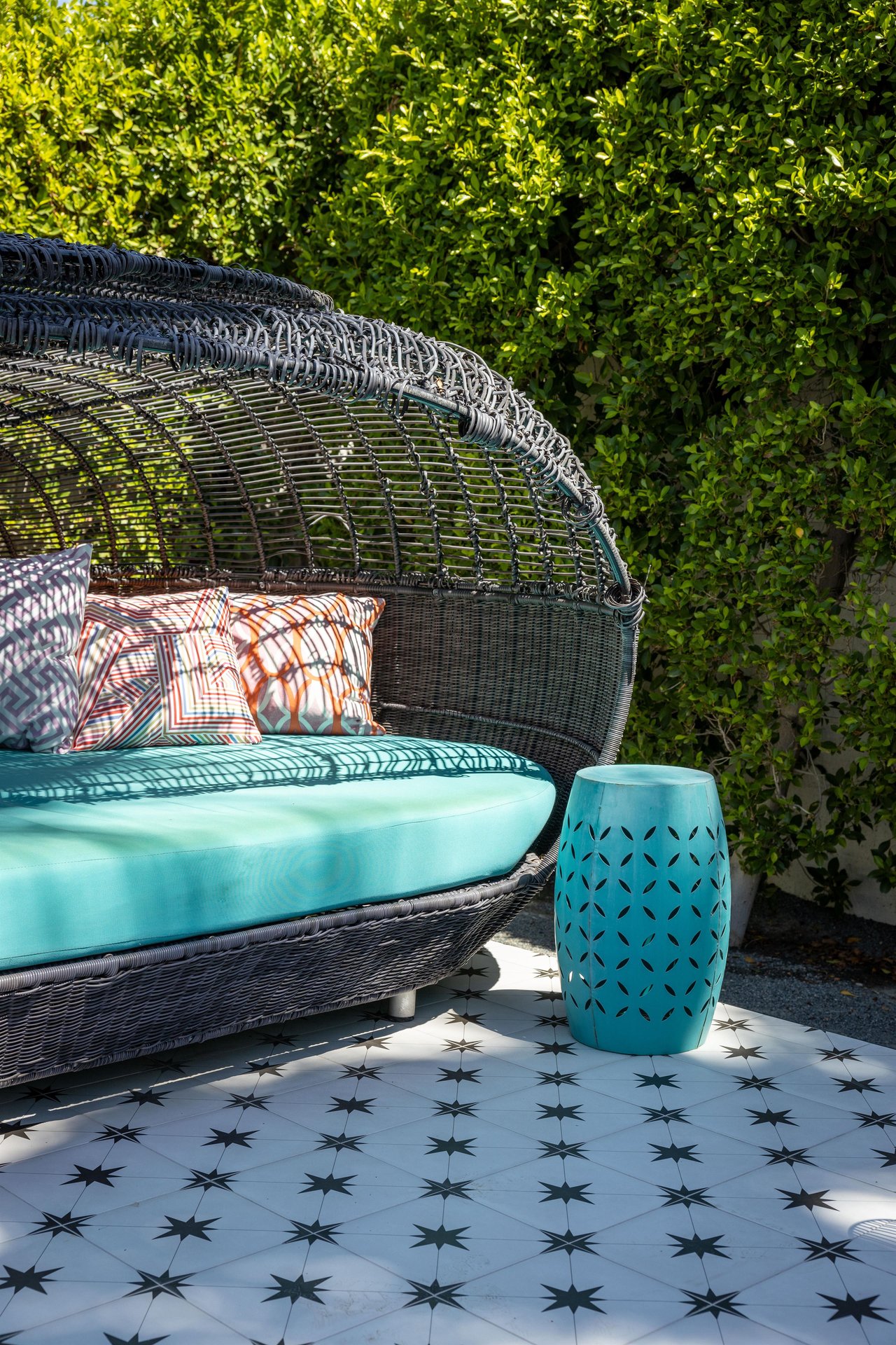 Outdoor Iron Side Table